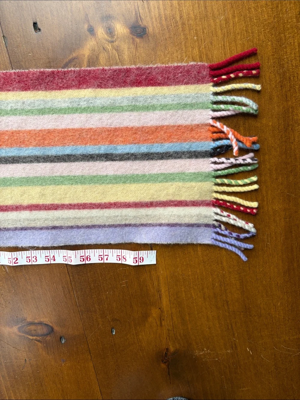 Elgin Vintage Striped Lambswool Scarf